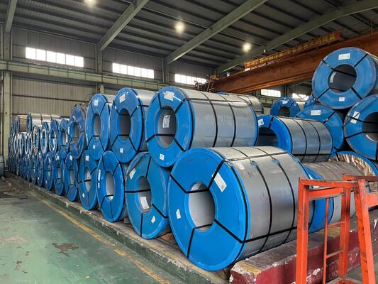 PE Film and Interleaved Paper Stainless Steel 321 430 904L Strip 500mm Width Mill Test Coil Cutting Welding Bending Options