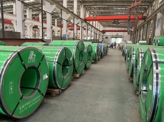 PE Film and Interleaved Paper Stainless Steel 321 430 904L Strip 500mm Width Mill Test Coil Cutting Welding Bending Options